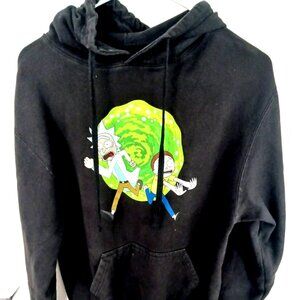 Rick and Morty Ripple Junction Graphic Print Hoodie Size Medium Adult Swim